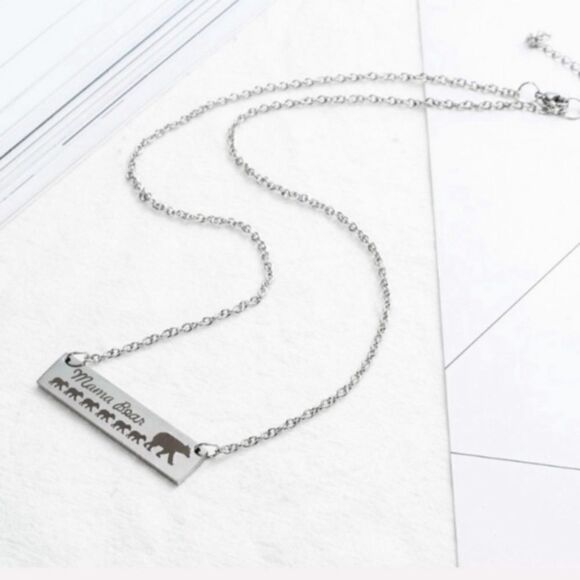 Mama Bear 6 Kids Necklace Mother’s Day Gift Present - Picture 3 of 6